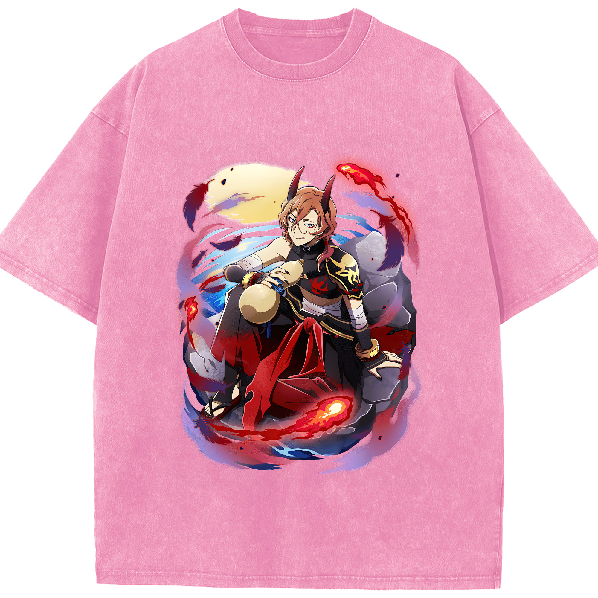 （画像用） 文豪ストレイドッグス Bungo Stray Dogs 綿100% ヴィンテージ風 半袖Tシャツ（フロントプリント）